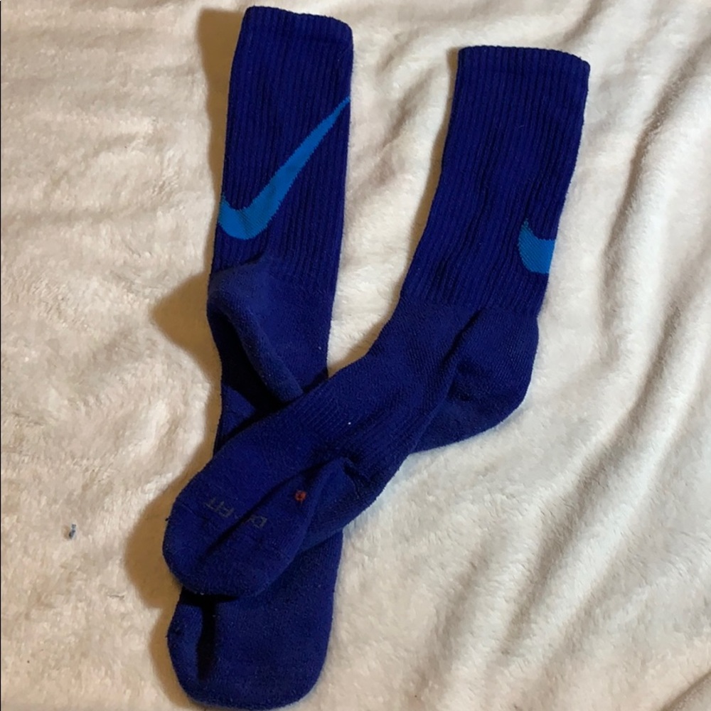 Nike Blue Socks Tall